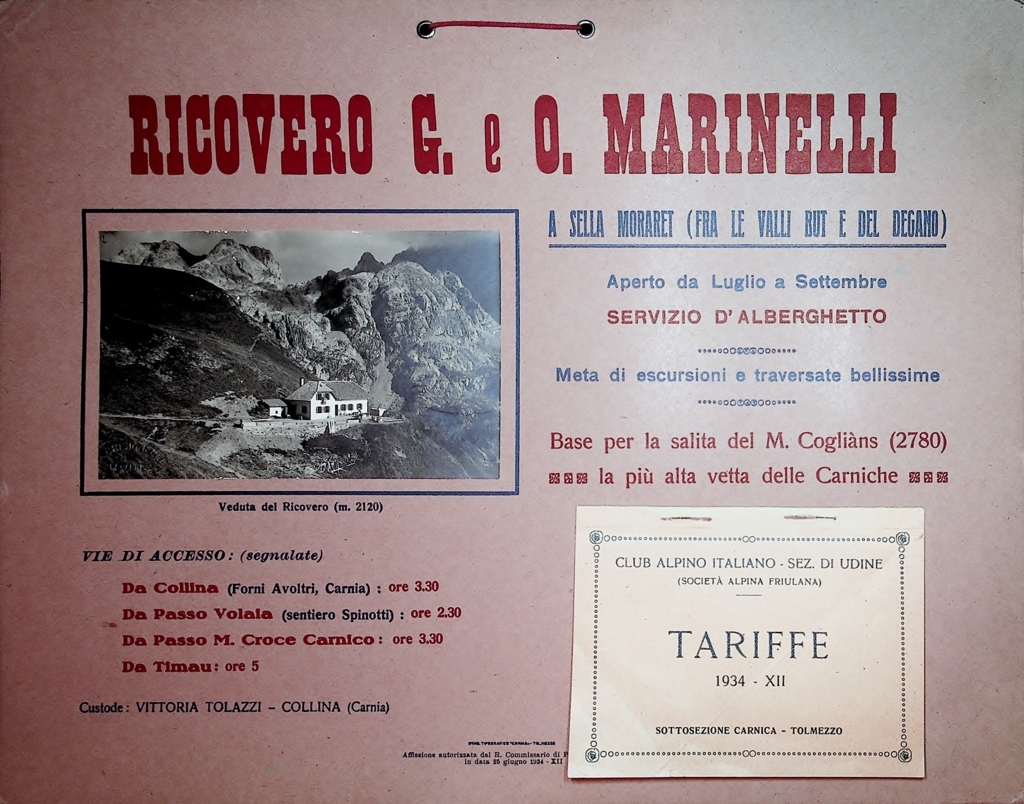 Ricovero G. e O. Marinelli 1934 - Custode Vittoria Tolazzi, Collina