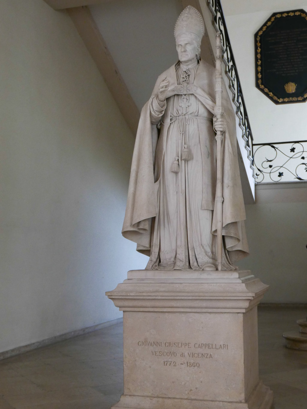 Statua di Giovanni Giuseppe Cappellari (Rigolato, 14 dicembre 1772 – Vicenza, 7 febbraio 1860)