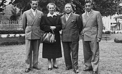Artibano Candido e Adele Gussetti con i figli Benedetto e Renato